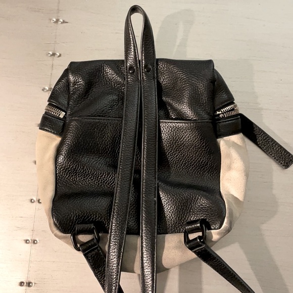 KARA small leather suede backpack main image 4